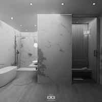 Bagno con sauna